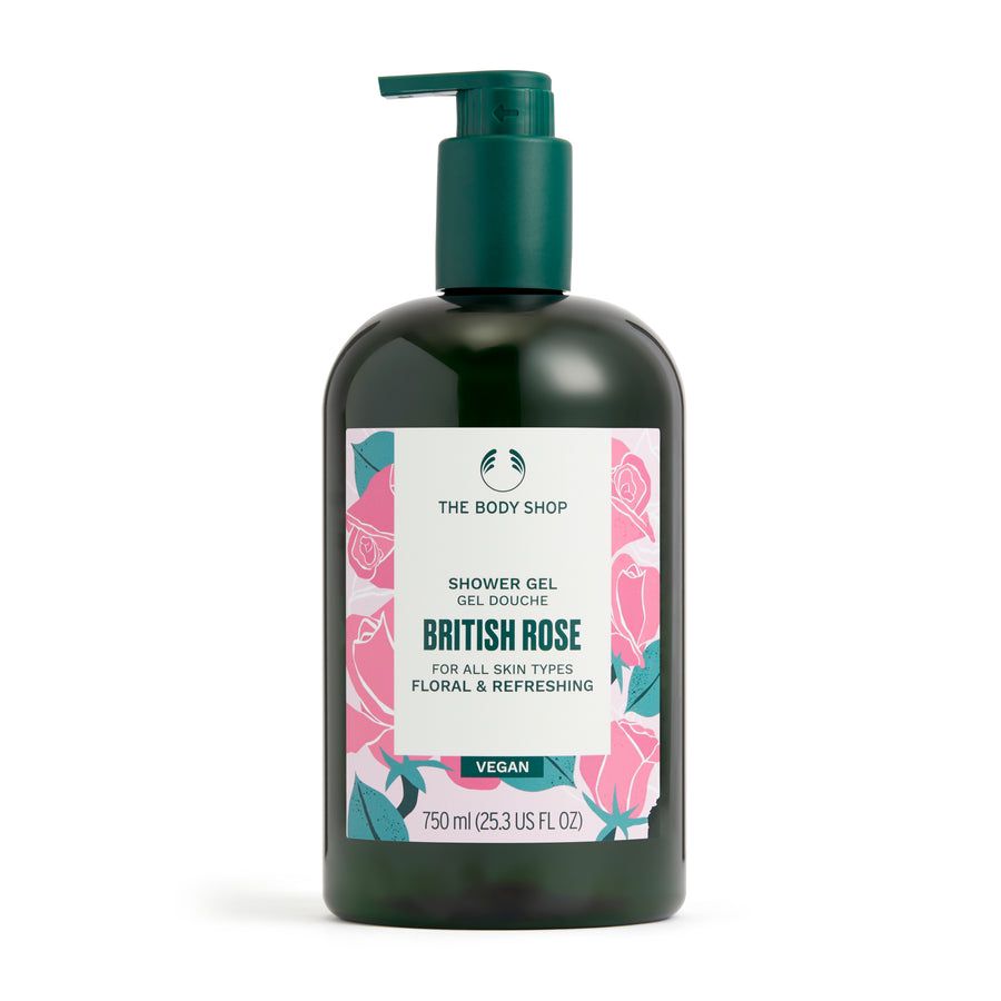 THE BODY SHOP BRITISH ROSE SHOWER GEL 750ml غسول للجسم بخلاصة الورد من ذا بدي شوب