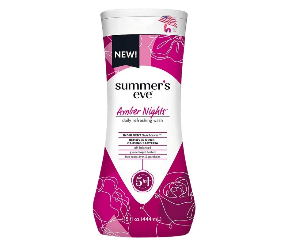 Summers Eve Amber Nights cleansing wash 444ml NEW LOOKسمرز ايف غسول مناطق حساسة