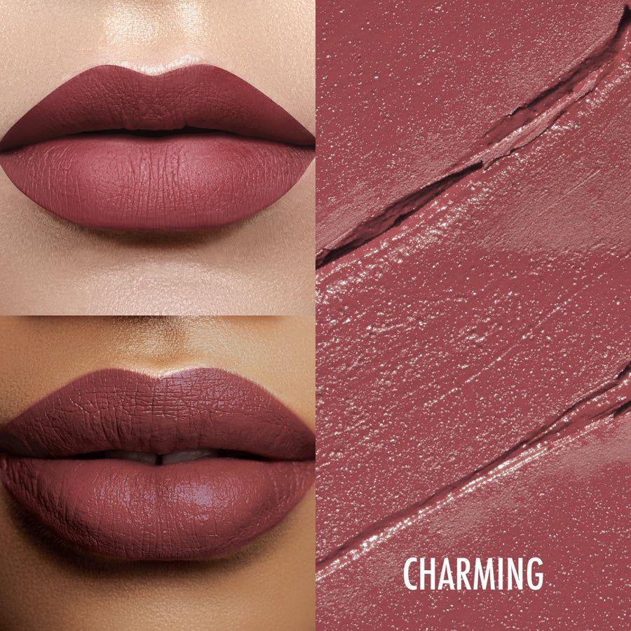 THE BALM MEET MATT(e) Hughes 3 Long-Lasting Liquid Lipstick (SINCERE-CHARMING-TRUSTWORTHY) ذا بالم مجموعة احمر شفاه غير لامع