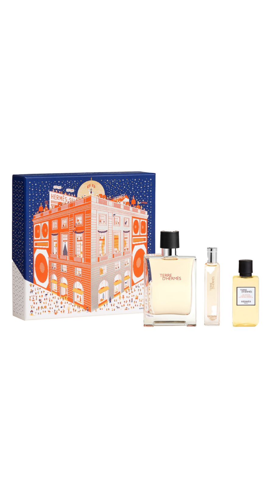 HERMÈS TERRE D'HERMES COFFRET EAU DE TOILETTE 100ml + 40ml + 15ml set بكج عطور من هيرمس