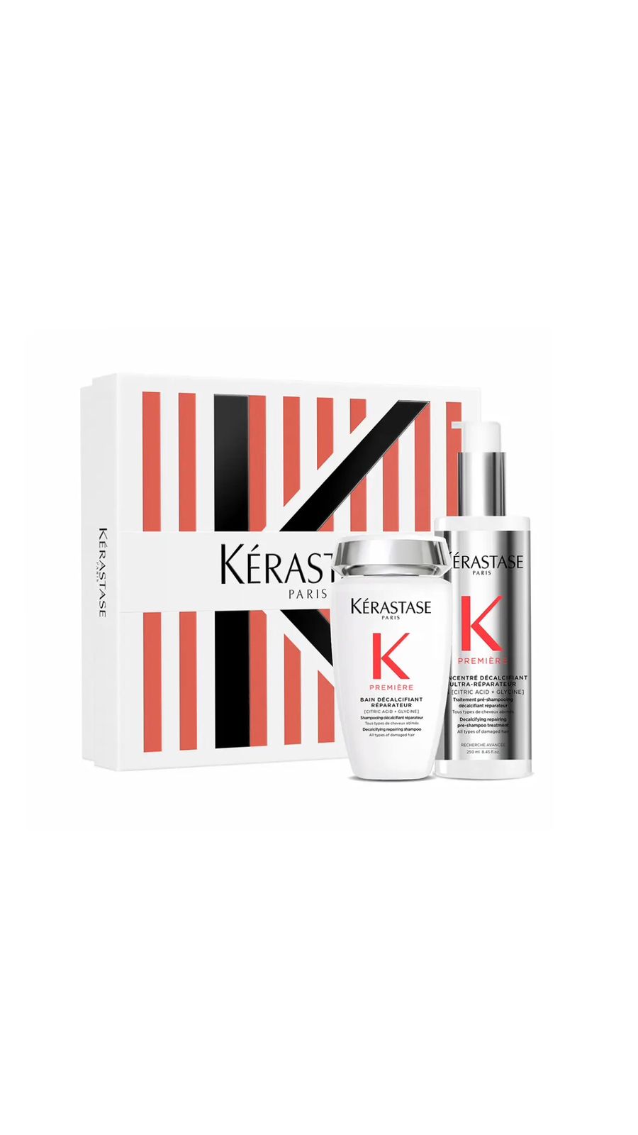 KERASTASE LIMITED EDITION SET DECALCIFYING & REPAIRING PREMIERE ROUTINE FOR DAMAGED HAIR مجموعة العناية بالشعر التالف من كريستاس