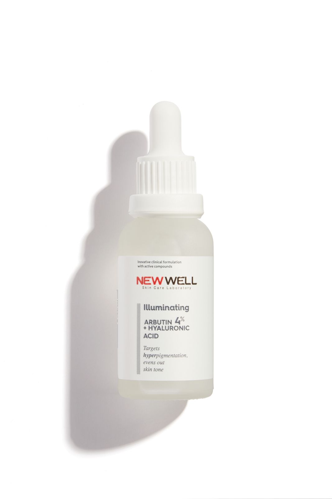 NEW WELL SKIN CARE LABORATORY |||UMINATING ARBUTIN 4% HYALURONIC ACID نيو ويل سيروم لمكافحة البقع والتصبغات