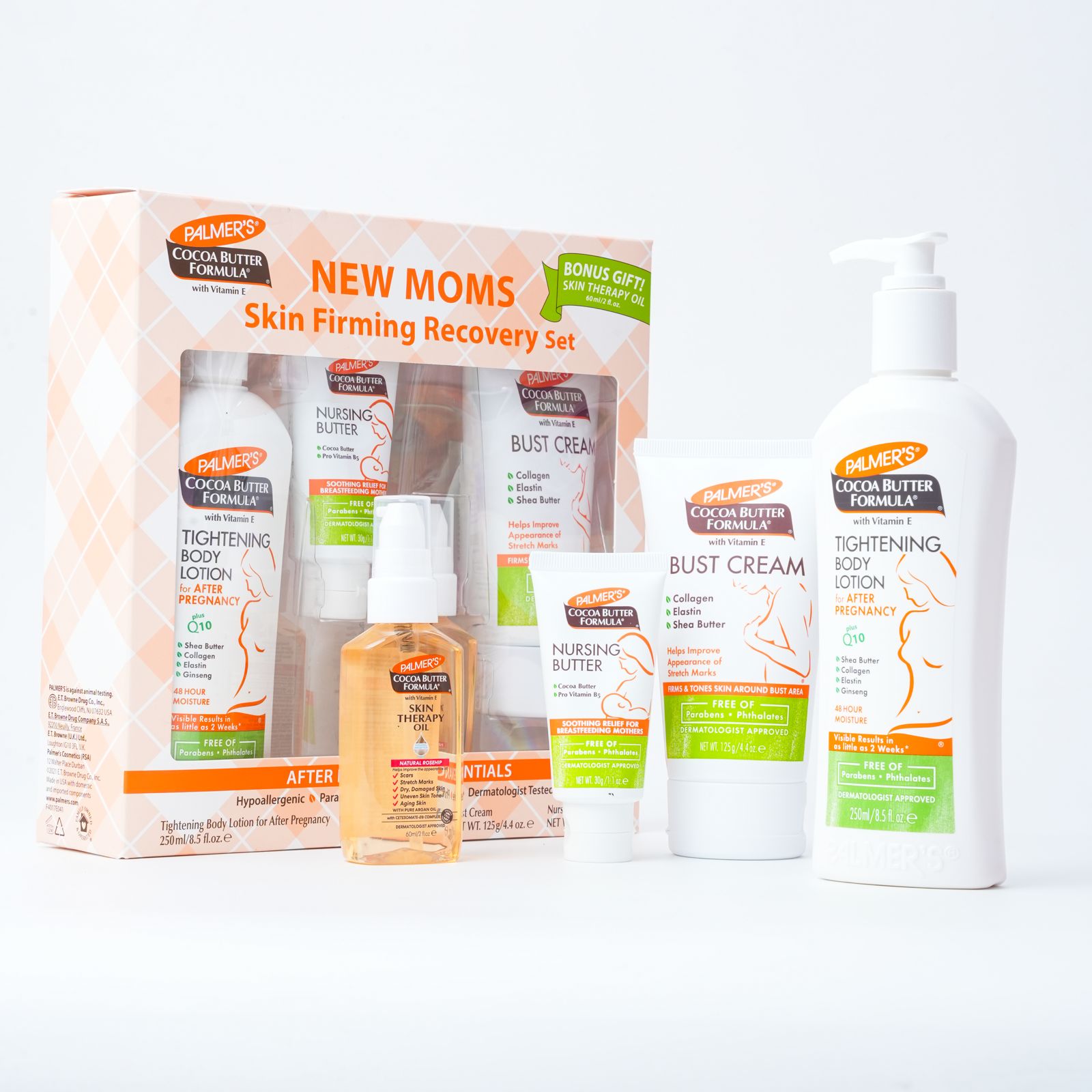 PALMER S' COCOA BUTTER FORMULA NEW MOMS SKIN FIRMING RECOVERY SET بكج الامهات للعناية بالجسم بعد الولادة