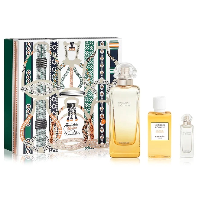 TERRE HERMES Un Jardin A Cythere 100ml EDT 3 Piece Gift Set تير هيرميس أون جاردن سيثير أو دي تواليت مجموعة هدايا 3 قطع