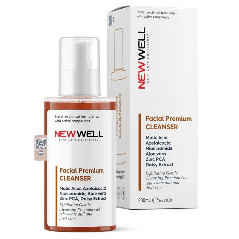 NEW WELL facial premium cleanser 200ml منظف ​​الوجه الفاخر من نيو ويل