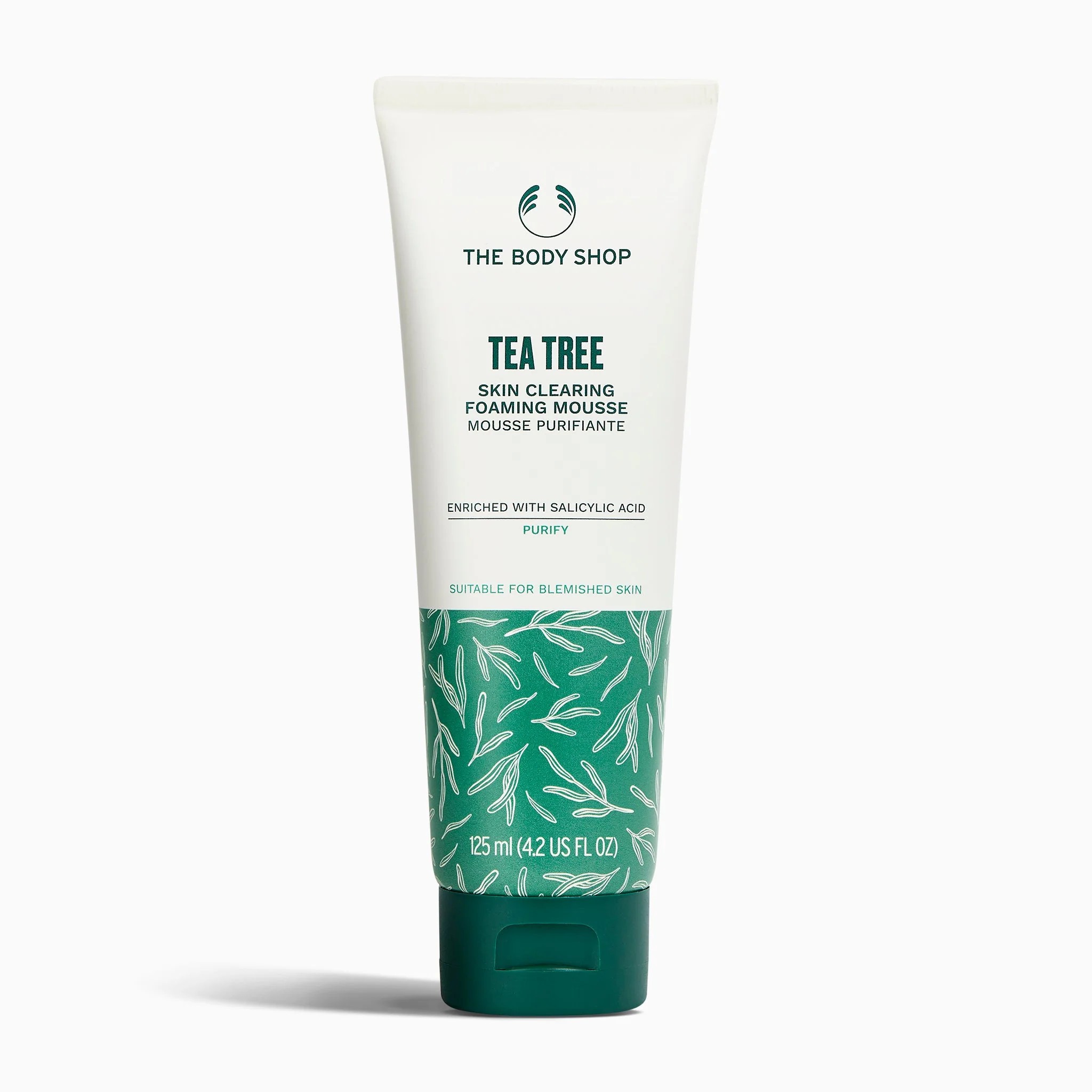 THE BODY SHOP tea tree skin clearing foaming mousse 125ml غسول الوجه من ذا بدي شوب