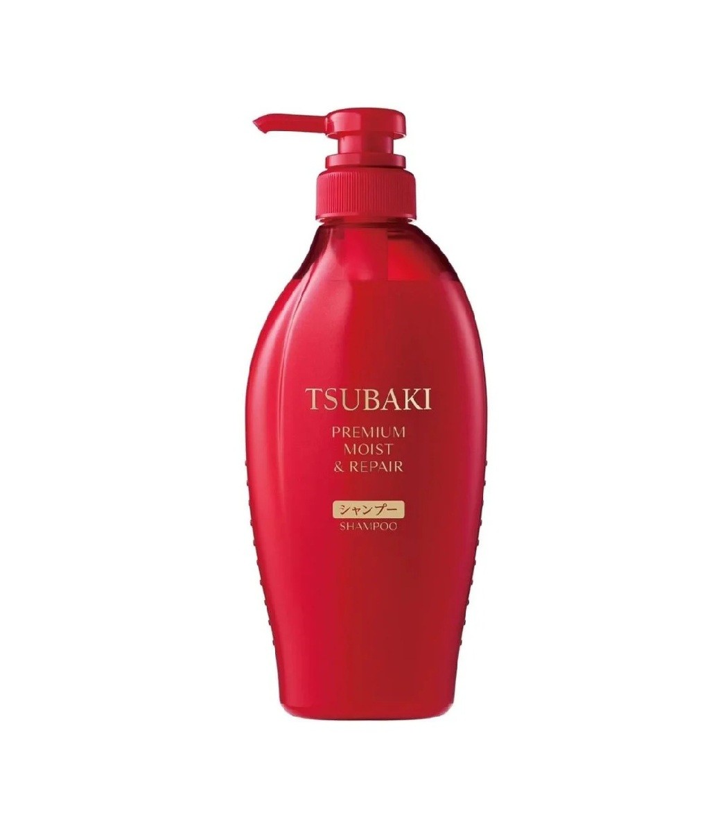 SHISEIDO TSUBAKI Premium Moist & Repair Camellia Hair shampoo  شامبو مرطب ومعالج من شيسيدو