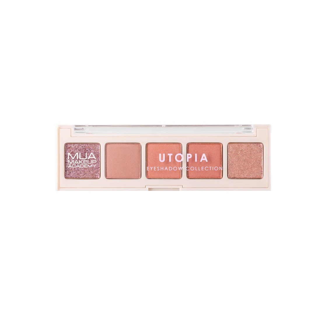 MUA MAKEUP ACADEMY BRONZED 5 SHADE EYESHADOW PALETTE - UTOPIA  لوحة ضلال العين من موا