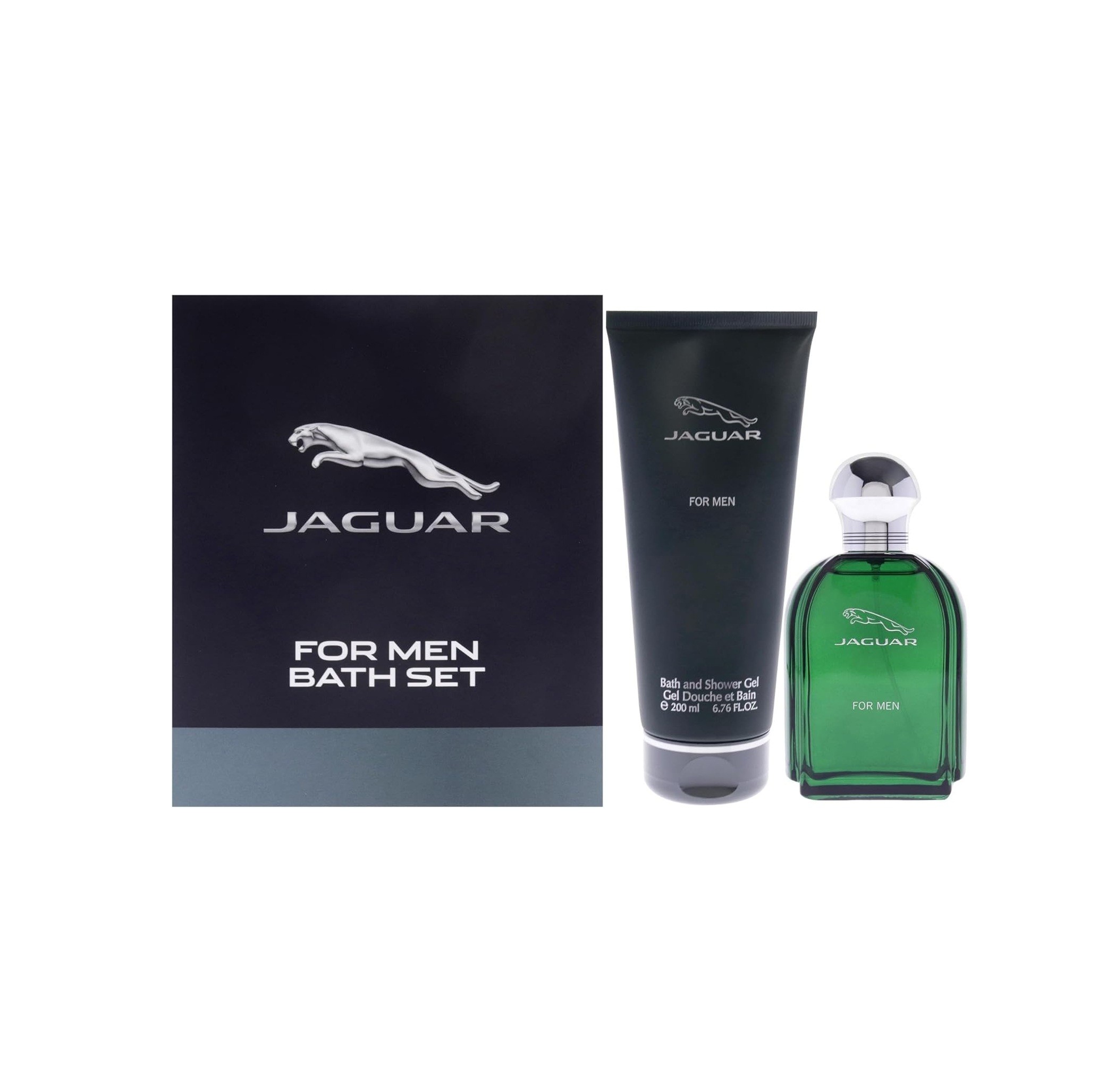 JAGUAR For Men Bath Set Eau De Toilette 100ml + Shower Gel 200 ml بكج الاستحمام من جاكوار