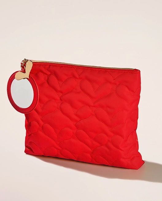 NARINS BEAUTY BUN BUN RED POUCH نارين بيوتي حقيبة ميكاب حمراء