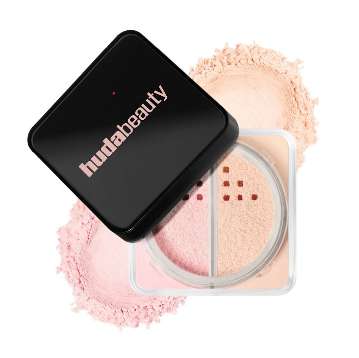 HUDABEAUTY easy bake duo loose powder بودرة حرة لتثبيت الميكاب من هدى بيوتي