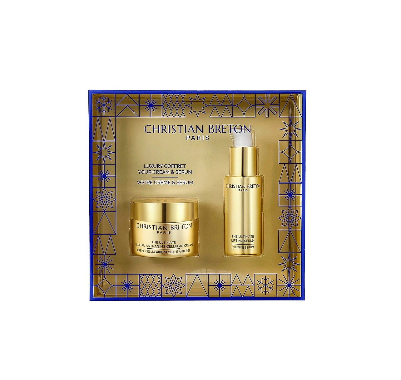 CHRISTIAN BRETON Global Anti-Aging Set with Luxury Coffret Your Cream & Serum, 30ml + 50ml مجموعة العناية بالبشرة من  كريستيان بريتون