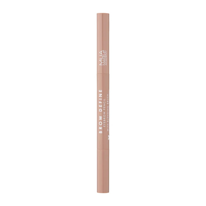 MUA MAKEUP ACADEMY BROW DEFINE EYEBROW PENCIL + BLENDING BRUSH قلم تحديد الحواجب + فرشاة المزج من موا