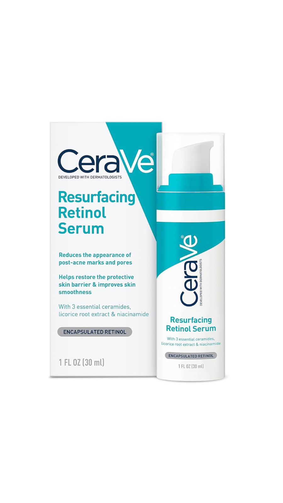 CERAVE Resurfacing Retinol Serum 30ML  سيرافي سيروم ريتينول لتجديد البشرة