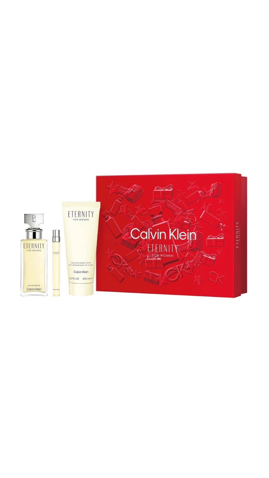 CALVIN KLEIN Eternity EAU DE PARFUM 100ML GIFT SET  كالفن كلين بكج هدايا للنساء