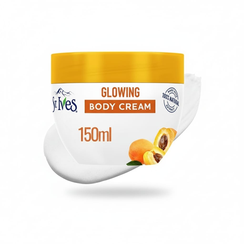 ST.IVES Glowing Body Cream with Apricot Extract 150ml  كريم الجسم المتوهج بخلاصة المشمش من ستيفز