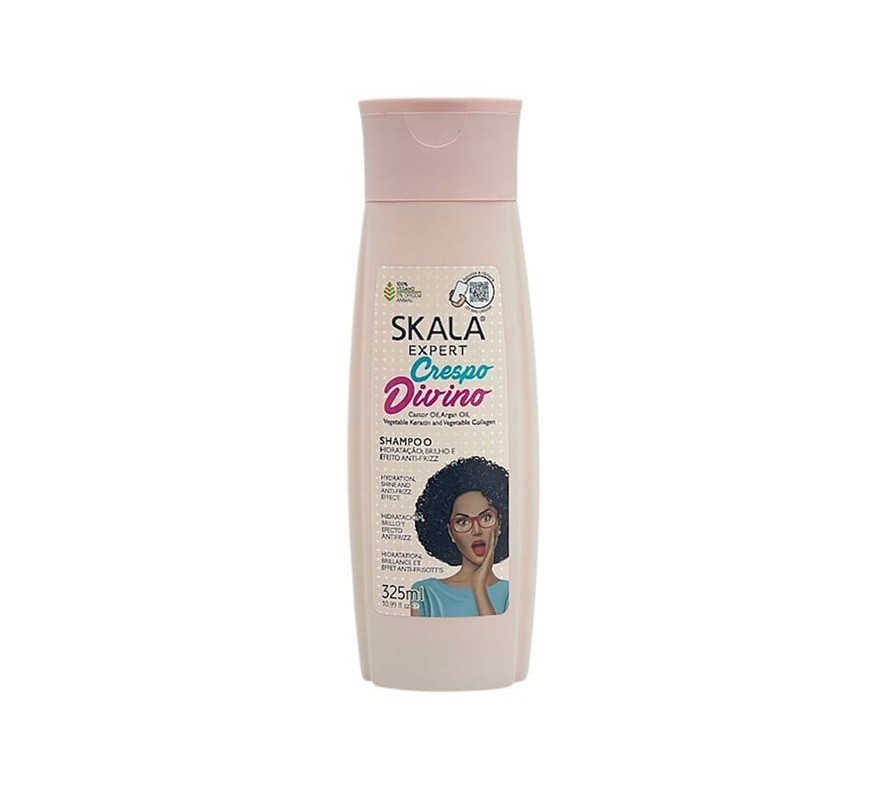 SKALA crespo divino shampoo for hydration, shine and frizz control 325ml شامبو سكالا كريسبو ديفينو لترطيب الشعر ولمعانه والتحكم في التجعد