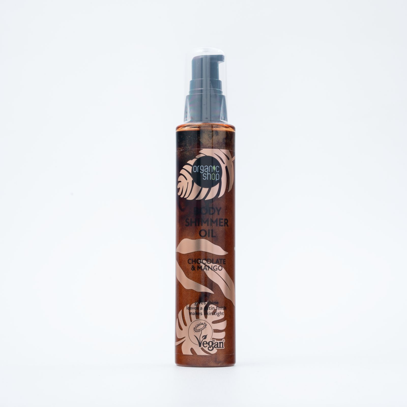 ORGANIC SHOP Body Shimmer Oil Chocolate & Mango 100ml اوركانك شوب زيت الجسم اللامع بالشوكولاتة والمانجو