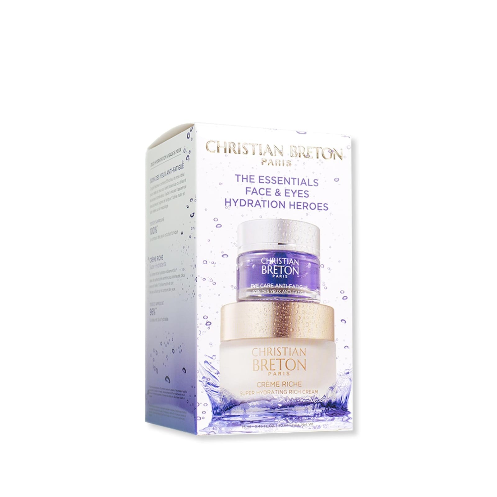 CHRISTIAN BRETON the essentials face & eyes hydration heroes مجموعة العناية بالوجه و العينن من كريستيان بريتون