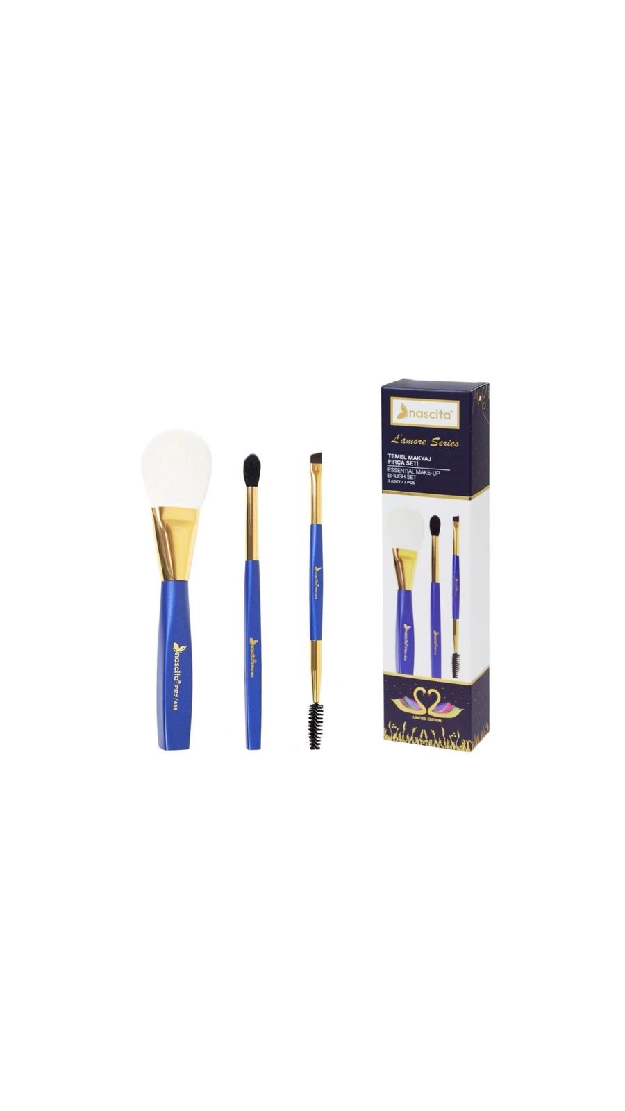 NASCITA Lamora Essential Makeup Brush Set مجموعة فرش المكياج الأساسية من ناسيتا