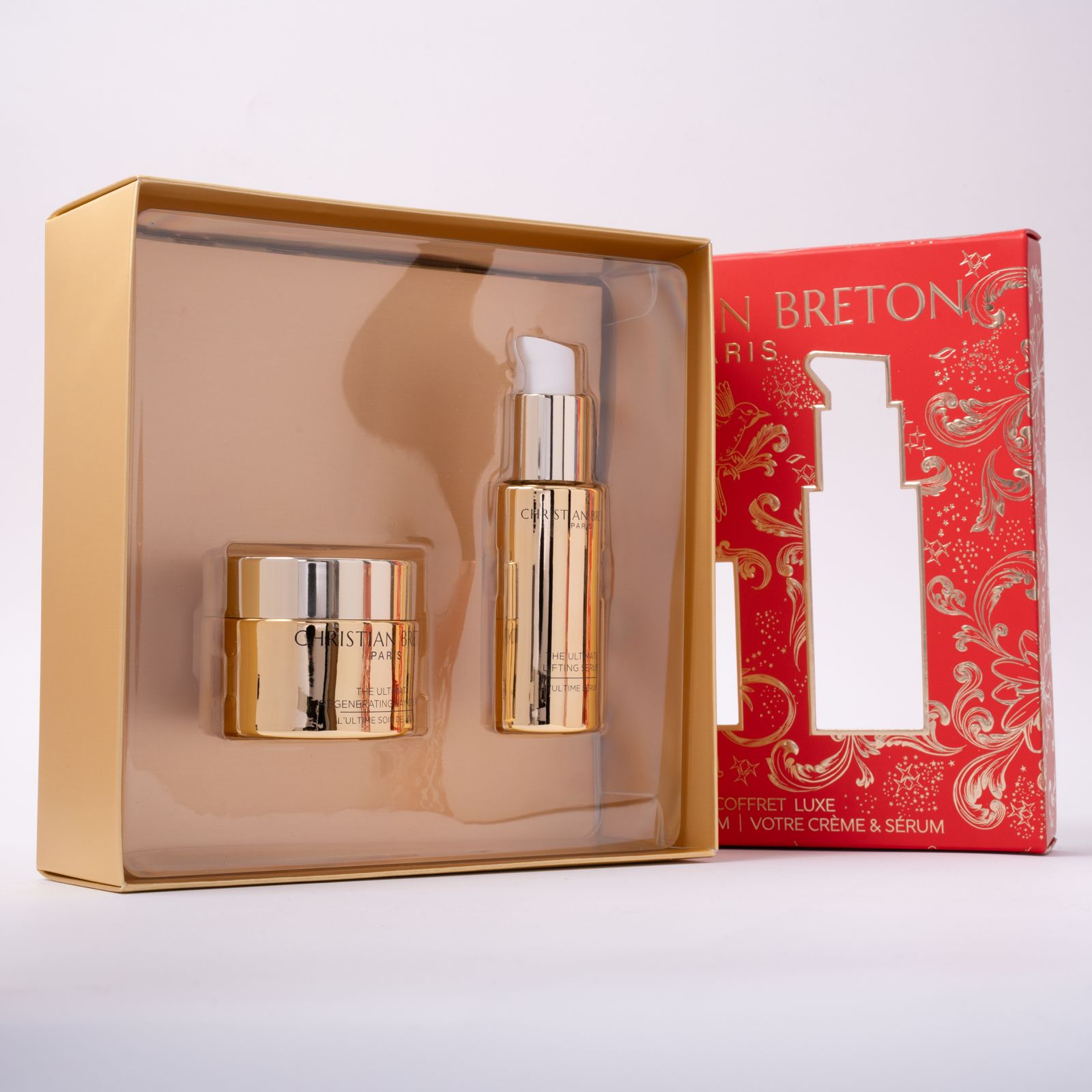 CHRISTIAN BRETON LUXURY COFFRET LUXE YOUR CREAM & SERUM VOTRE  كريستيان بريتون مجموعة العناية بالبشرة