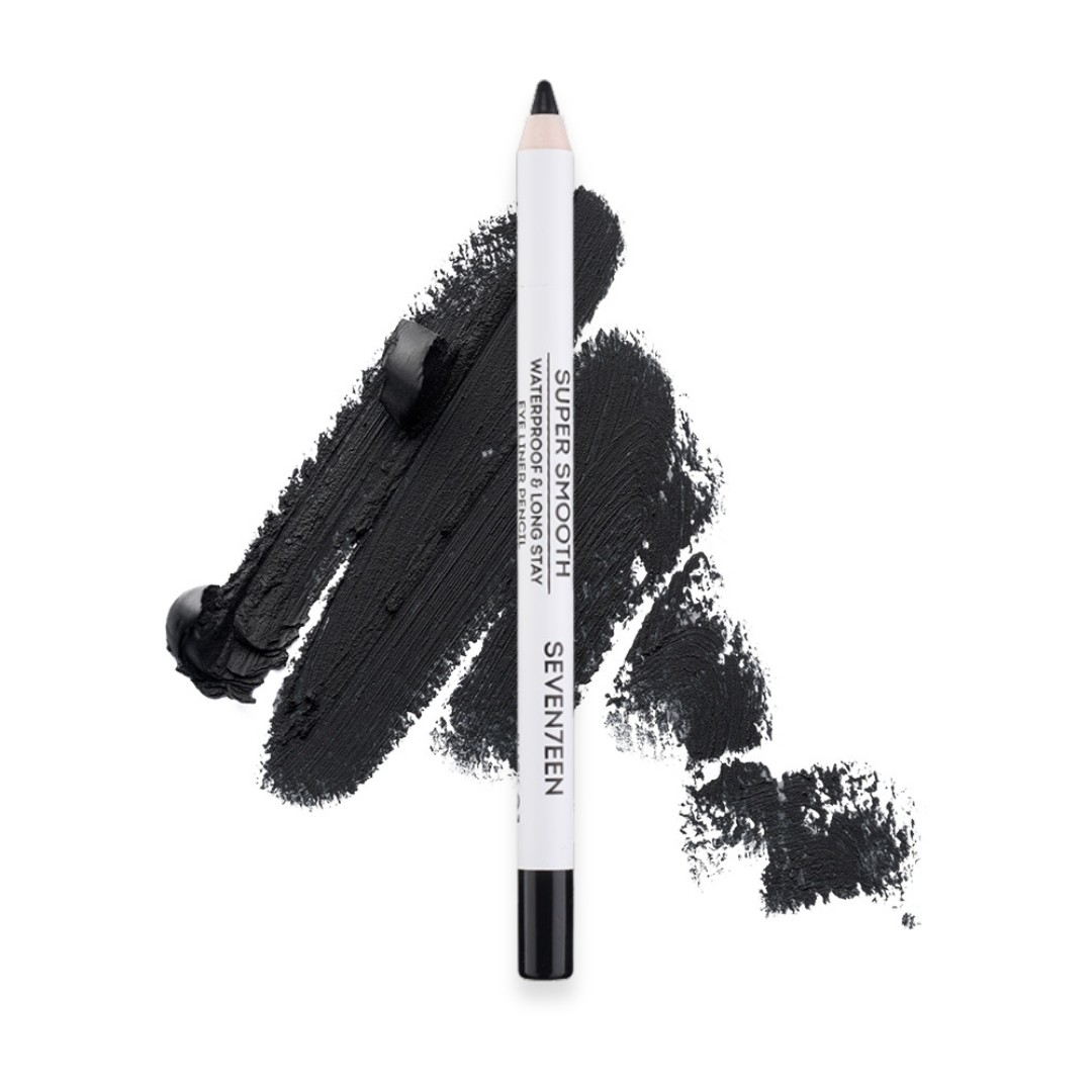SEVENTEEN Super Smooth Eyeliner Pencil - 01 BLACK VELVET قلم تحديد العيون من سيڤينتين