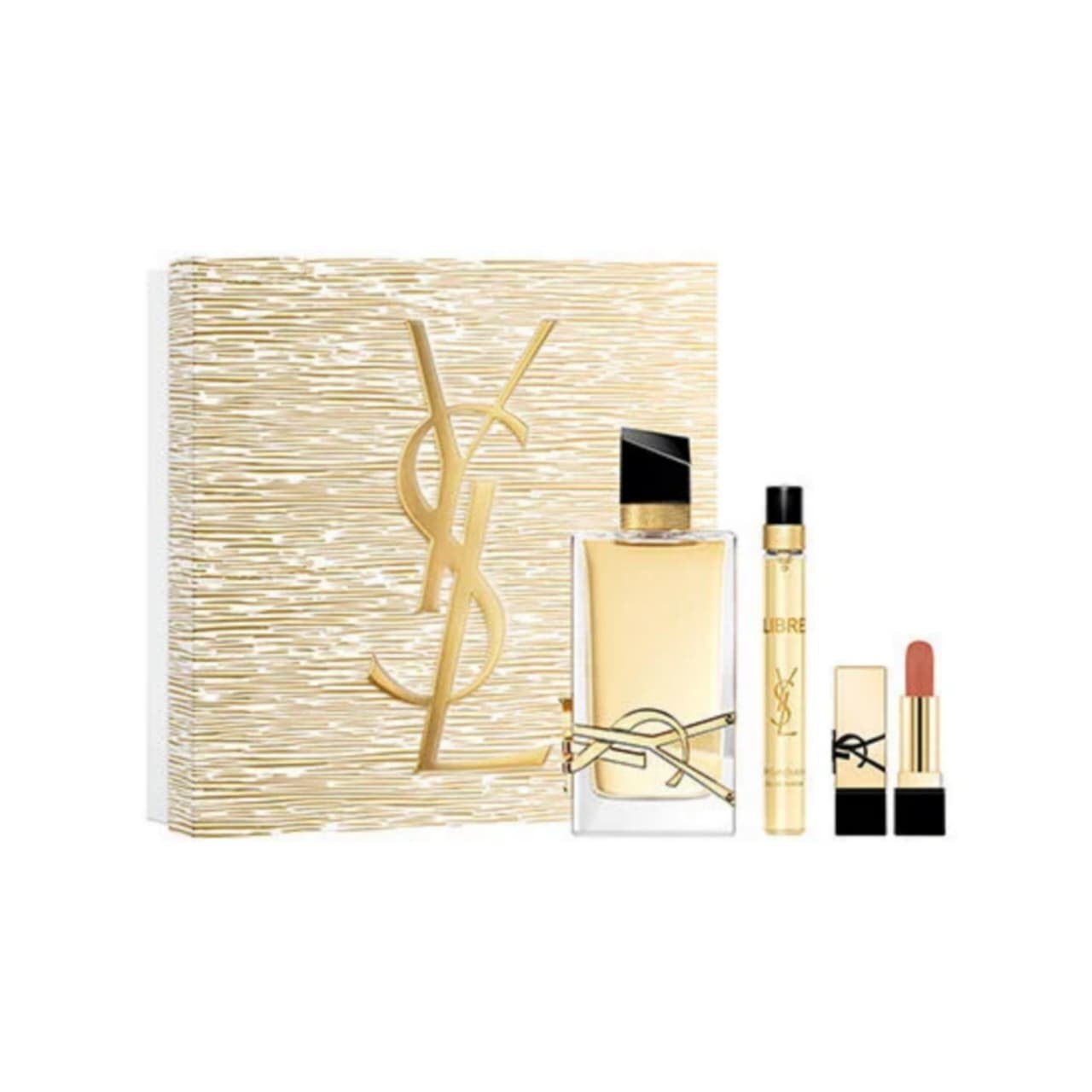 YVES SAINT LAURENT Libre eau de parfum and MINI ROUGE PUR COUTURE Gift set مجموعة هدايا للنساء