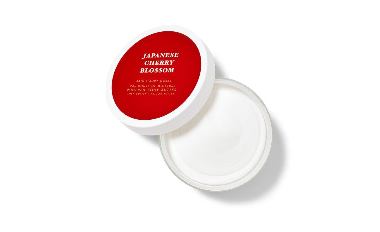 BATH & BODY WORKS Japanese cherry blossom Body Butter 185g كريم مرطب للجسم من باث اند بدي ووركس