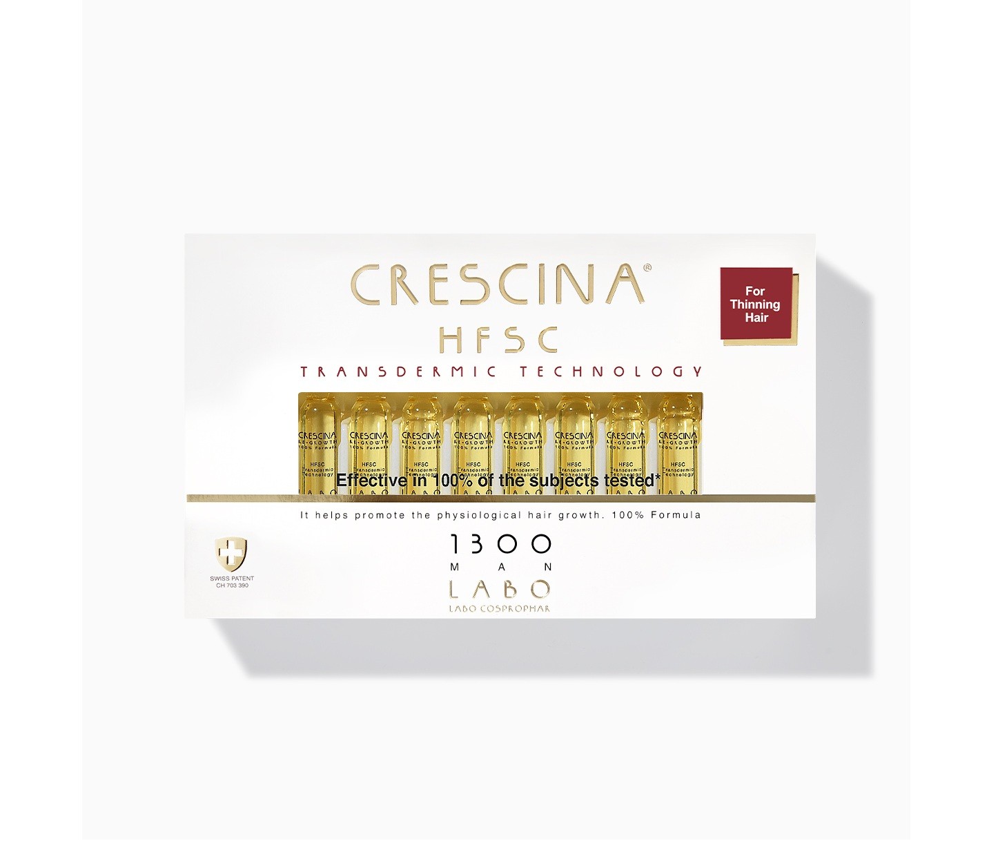 LABO COSPROPHAR CRESCINA TRANSDERMIC HFSC Re-Growth MAN 1300 - Ampoules 20  كريسينا انبات الشعر ومعالج لتساقط الشعر للرجال من لابو كوسبروفار