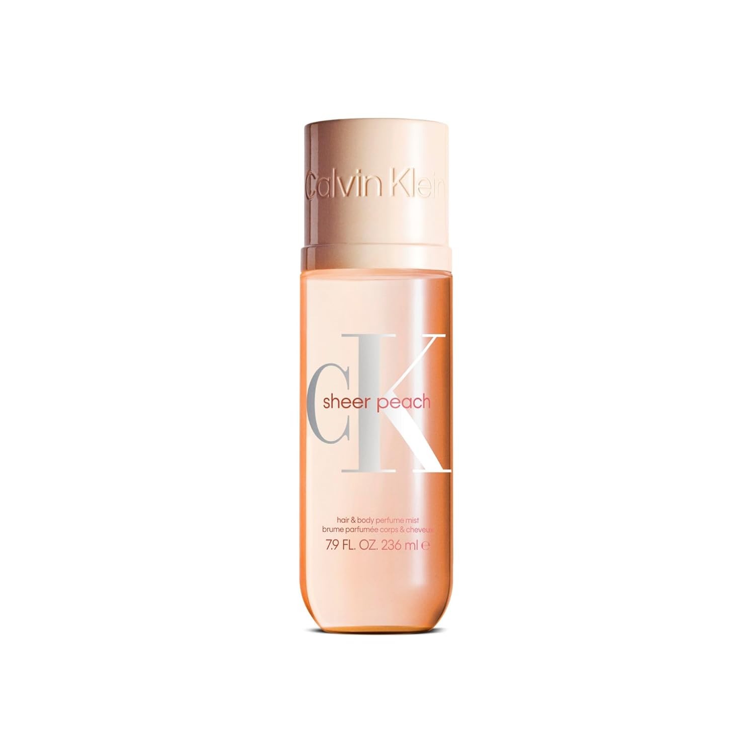 CALVIN KLEIN hair and body Perfume mist 236ml - Sheer Peach مست للشعر و الجسم من كالفن كلين