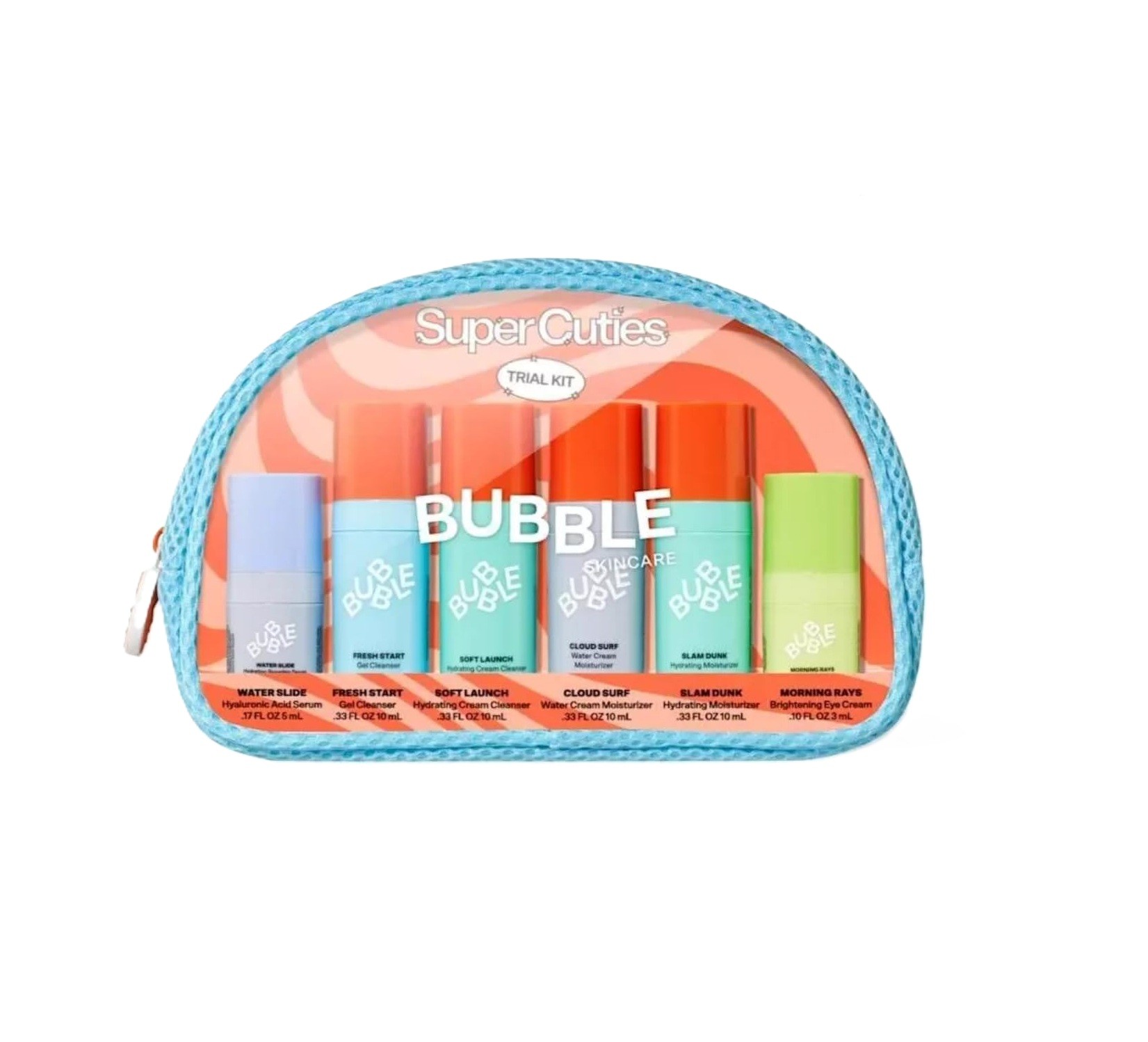 BUBBLE Super Cuties Mini Trial Kit مجموعة العناية بالبشرة من ببل
