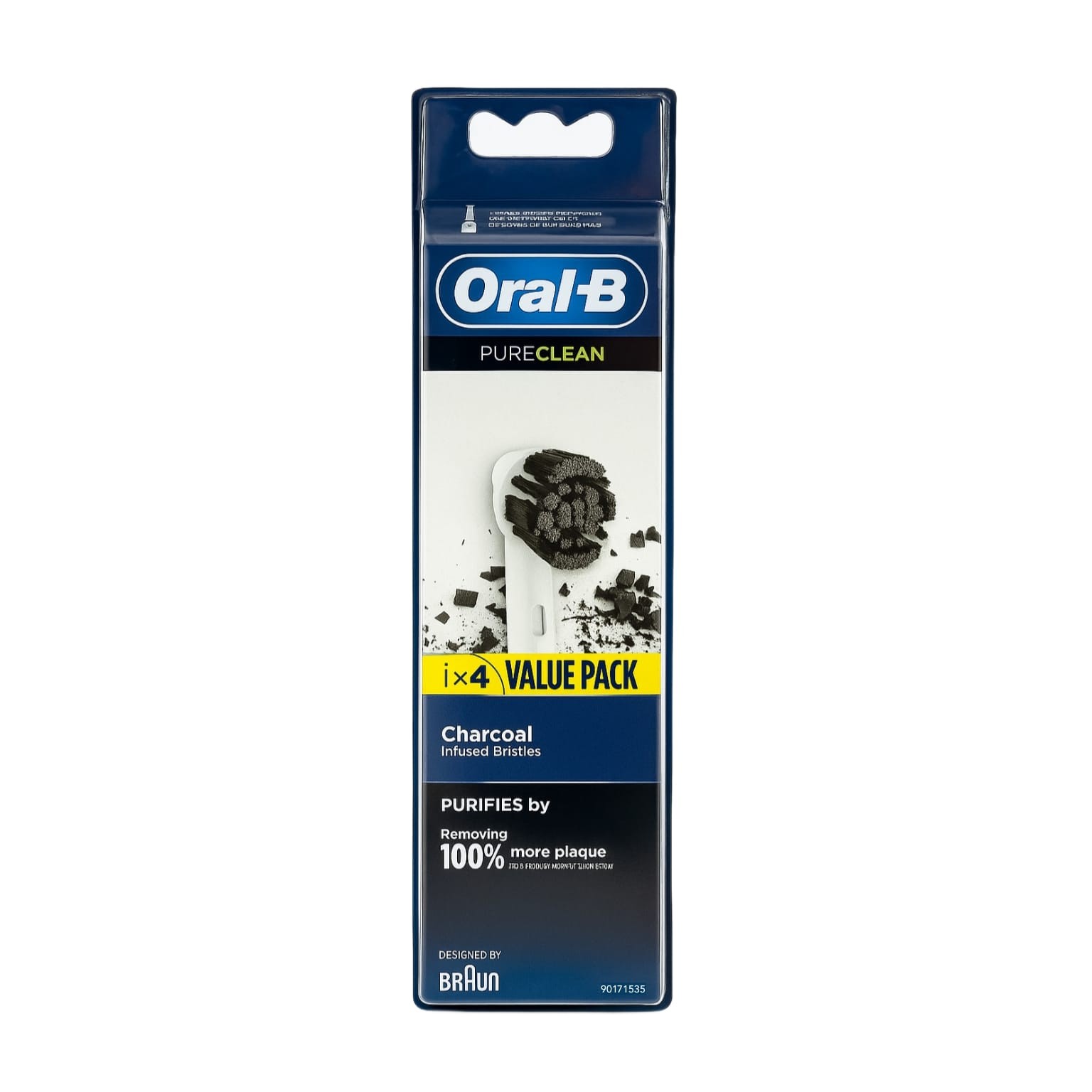 ORAL-B Charcoal Replacement Toothbrush Heads 1x4  رؤوس فرشاة الاسنان من اورال بي