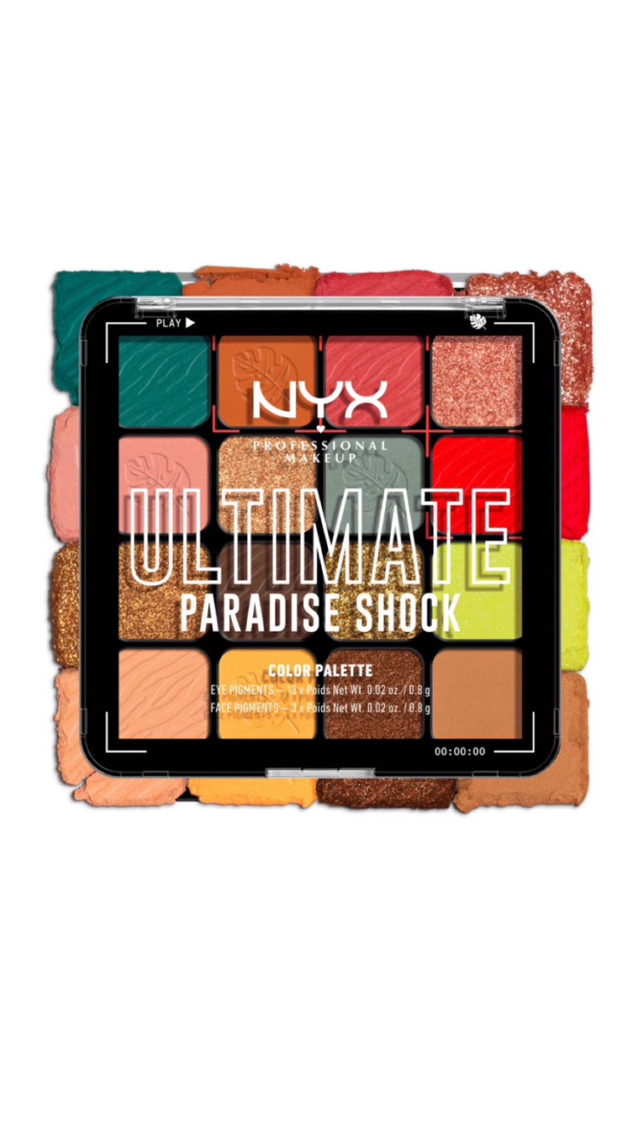 NYX PROFESSIONAL MAKEUP ULTIMATE  EYESHADOW PALETTE - PARADISE SHOCK أن واي أكس باليت مكياج العيون