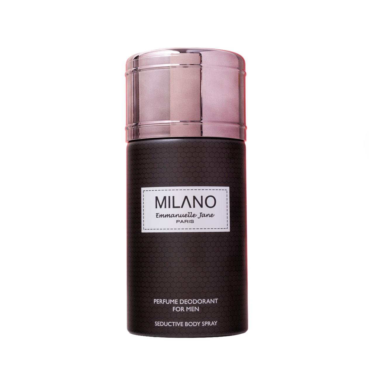 EMMANUELLE JANE MILANO PERFUUME DEODORANT FOR MEN ايمانويل جين بخاخ مانع تعرق للرجال