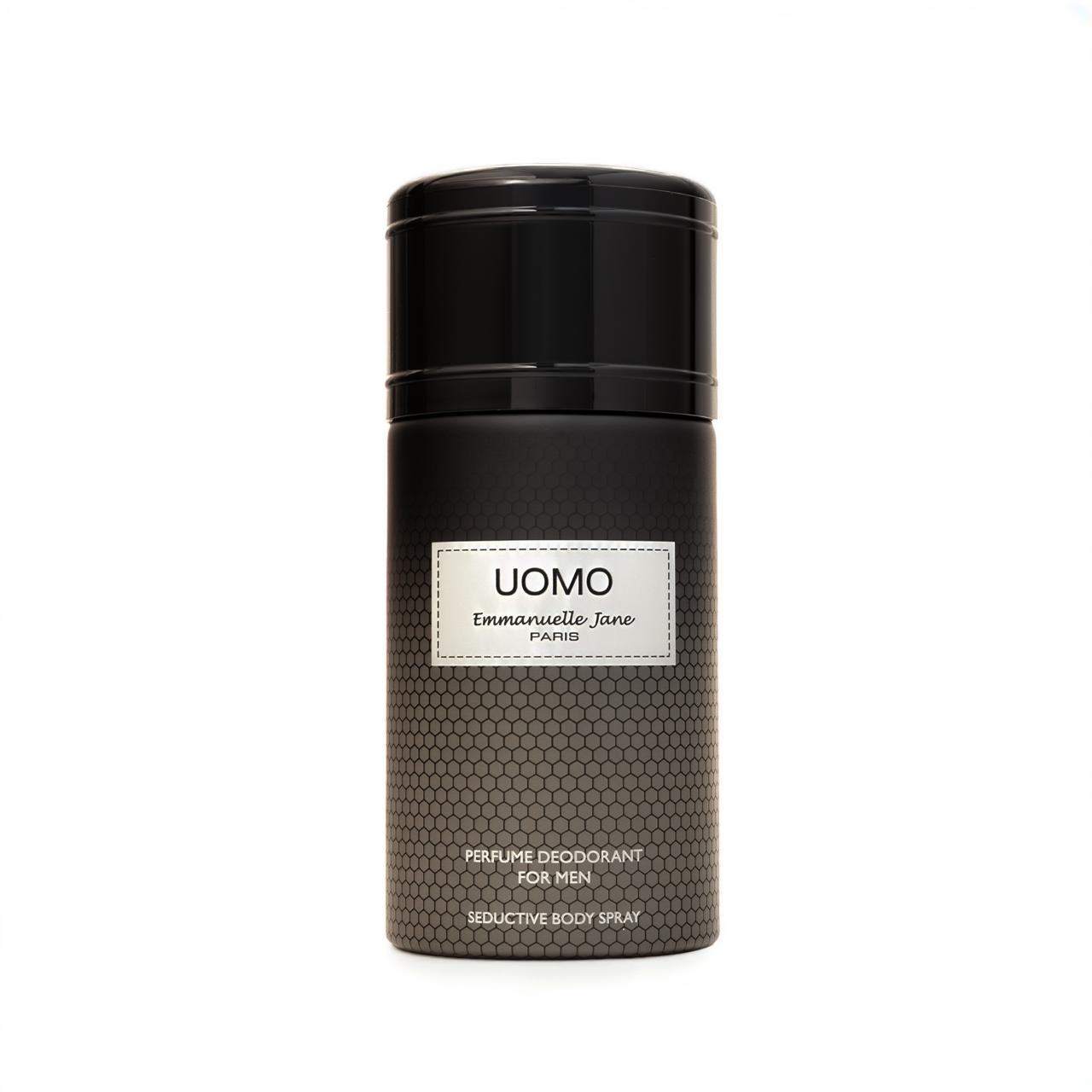 EMMANUELLE JANE PARIS UOMO PERFUME DEODORANT FOR MEN ايمانويل جين بخاخ مانع تعرق للرجال