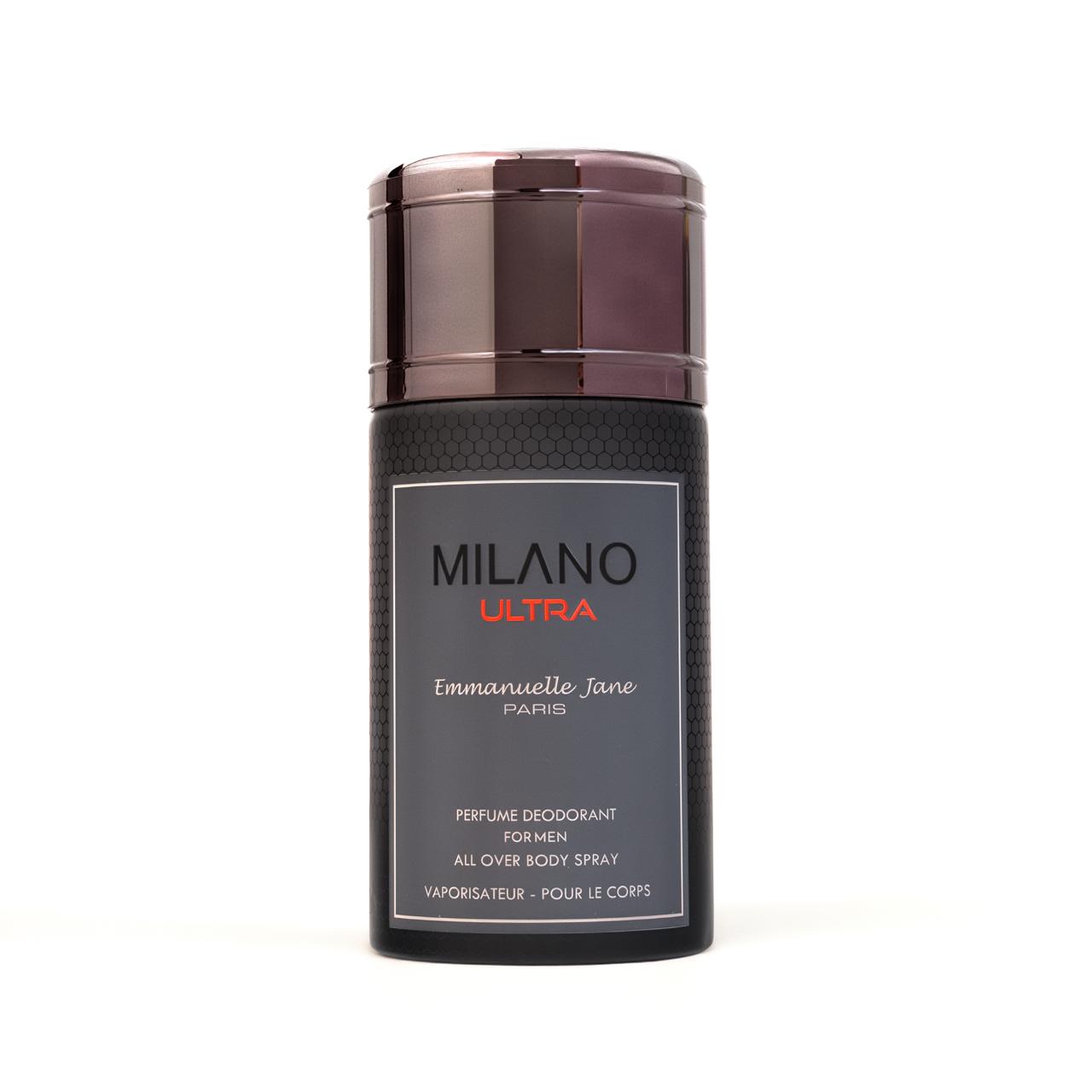 EMMANUELLE JANE MILANO ULTRA PERFUME DEODORANT ايمانويل جين بخاخ مانع تعرق للرجال