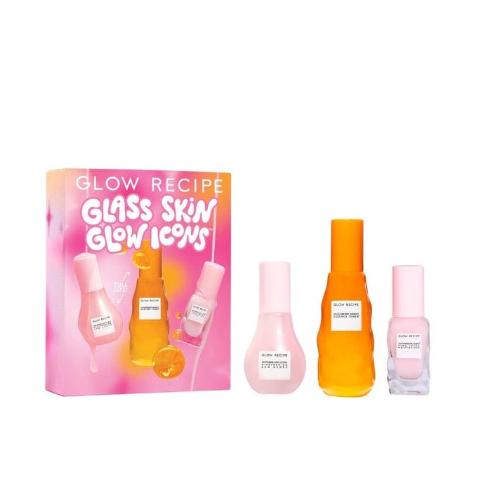 GLOW RECIPE Glass Skin Glow Icons مجموعة العناية بالبشرة من كلو ريسيبي