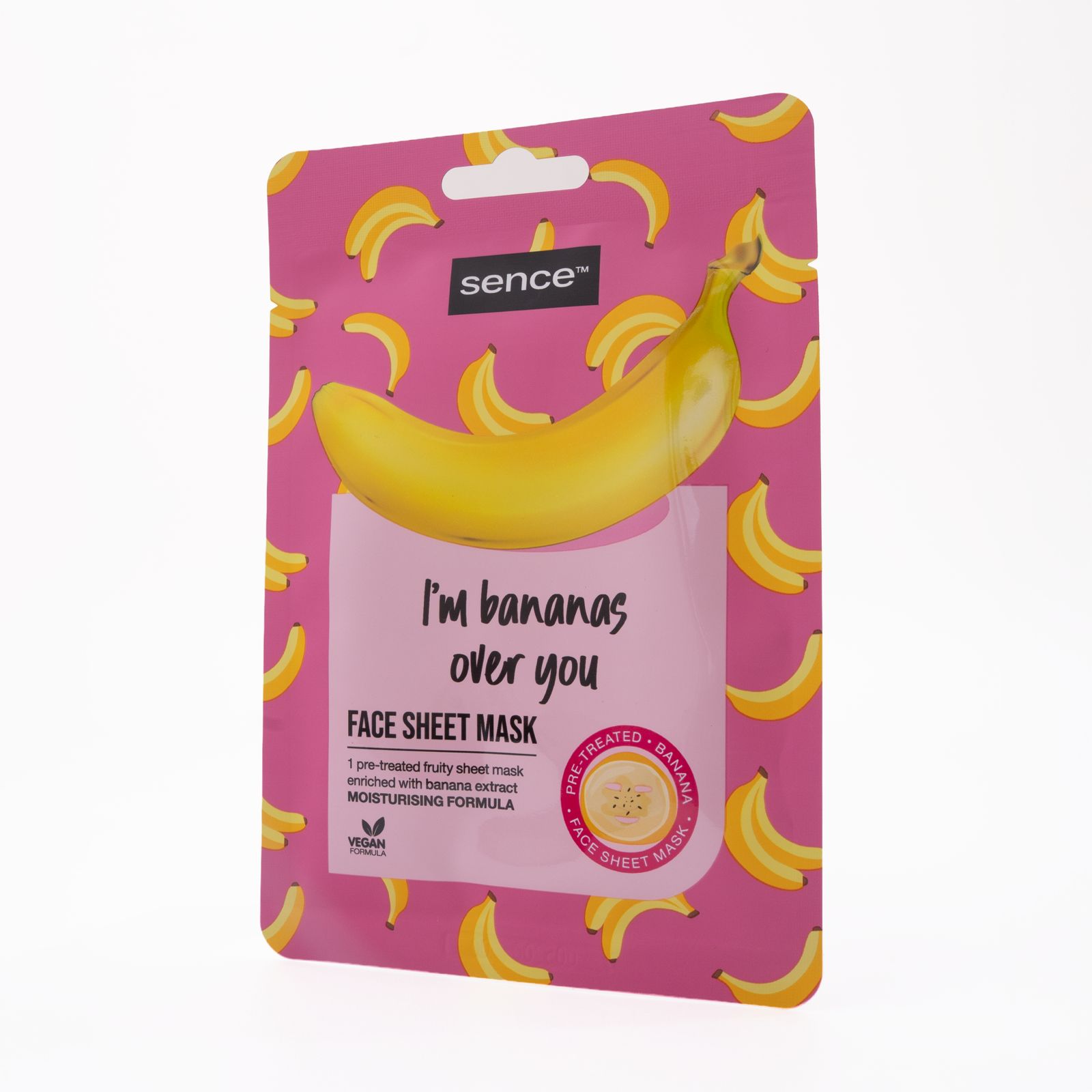SENCE BEAUTY Face Sheet Mask - Im Bananas Over You قناع الوجه من سينس بيوتي