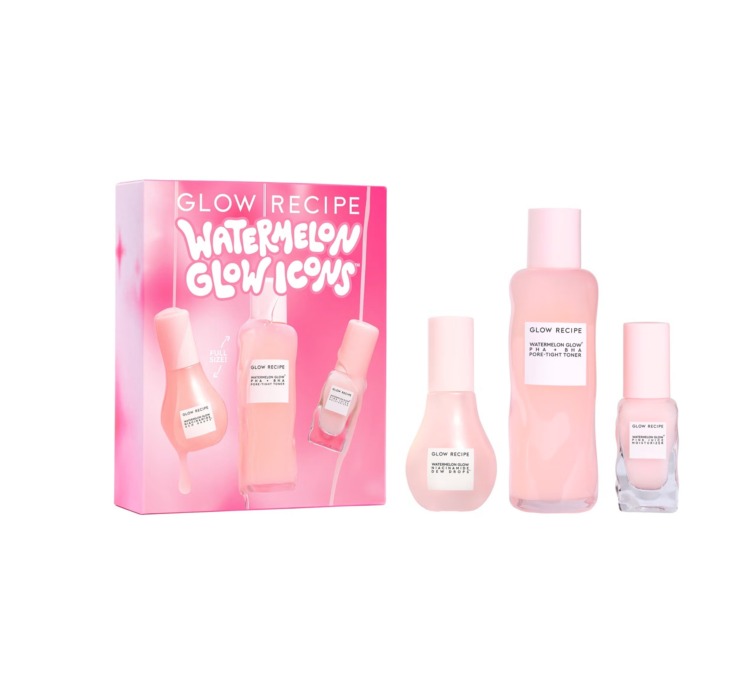 GLOW RECIPE Watermelon Glow Icons  مجموعة العناية بالبشرة من كلو ريسيبي