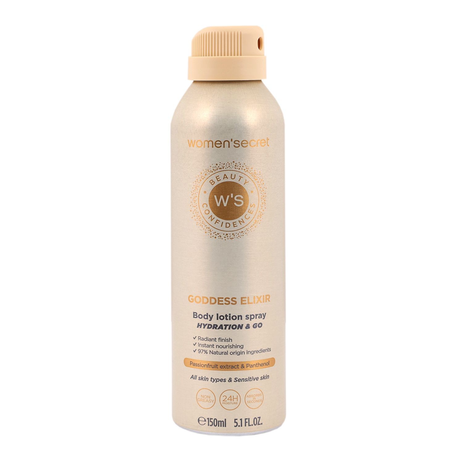WOMEN SECRET GODDESS ELIXIR body lotion spray 150ml بخاخ لوشن للجسم من ومن سيكرت