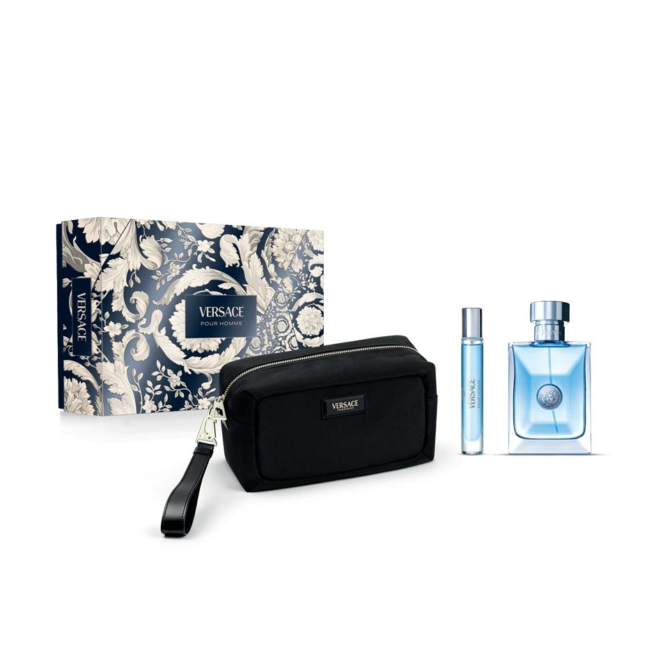 VERSACE Pour Homme Gift Set for men بكج عطور من فيرساتشي للرجال