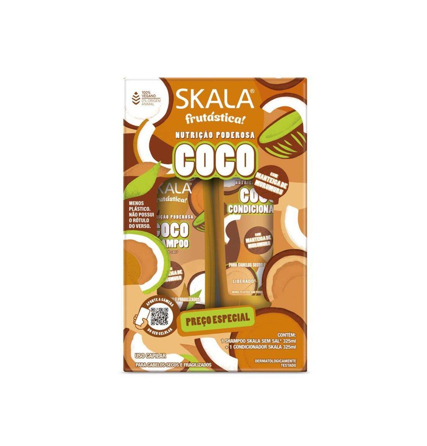 SKALA Frutastica Coco Duo kit shampoo + conditioner 325ml  من سكالا مجموعة فروتاستيكا كوكو الثنائية شامبو + بلسم