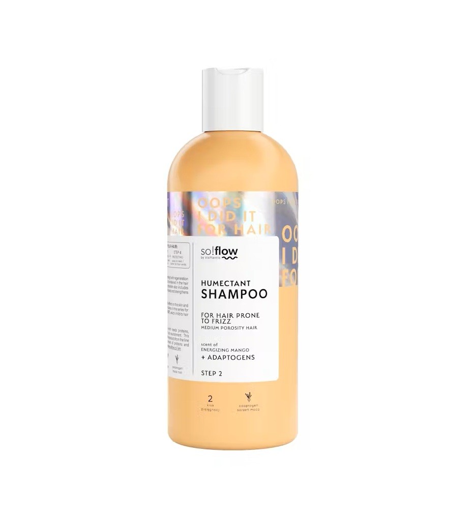 SO!FLOW Humectant Shampoo for Medium Porosity and Frizzy Hair 400ml  شامبو مرطب للشعر متوسط ​​المسامية والمجعد من سو فلو