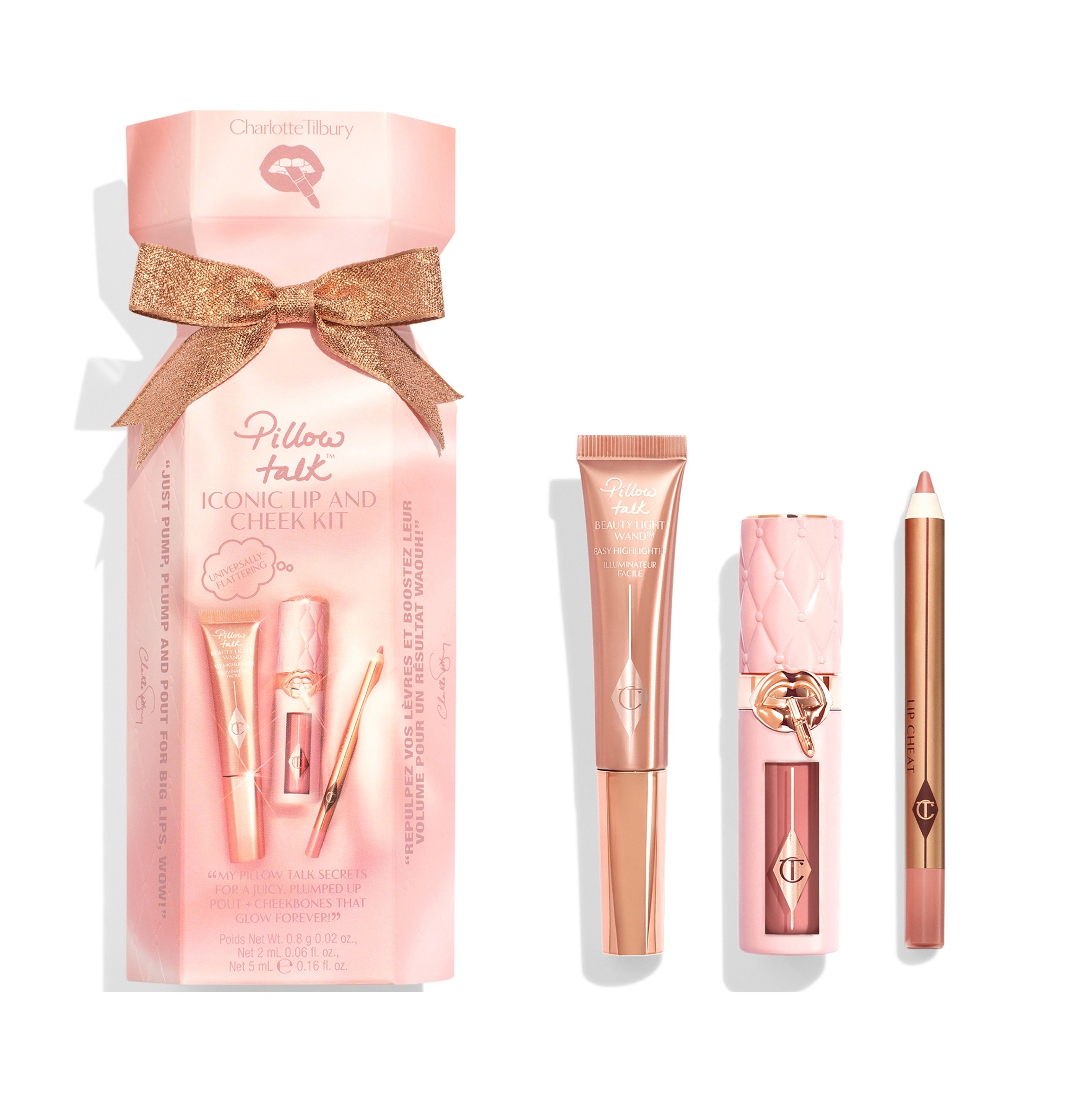 CHARLOTTE TILBURY PILLOW TALK ICONIC LIP AND CHEEK KIT بكج هدايا للنساء من شارلوت تيلبري