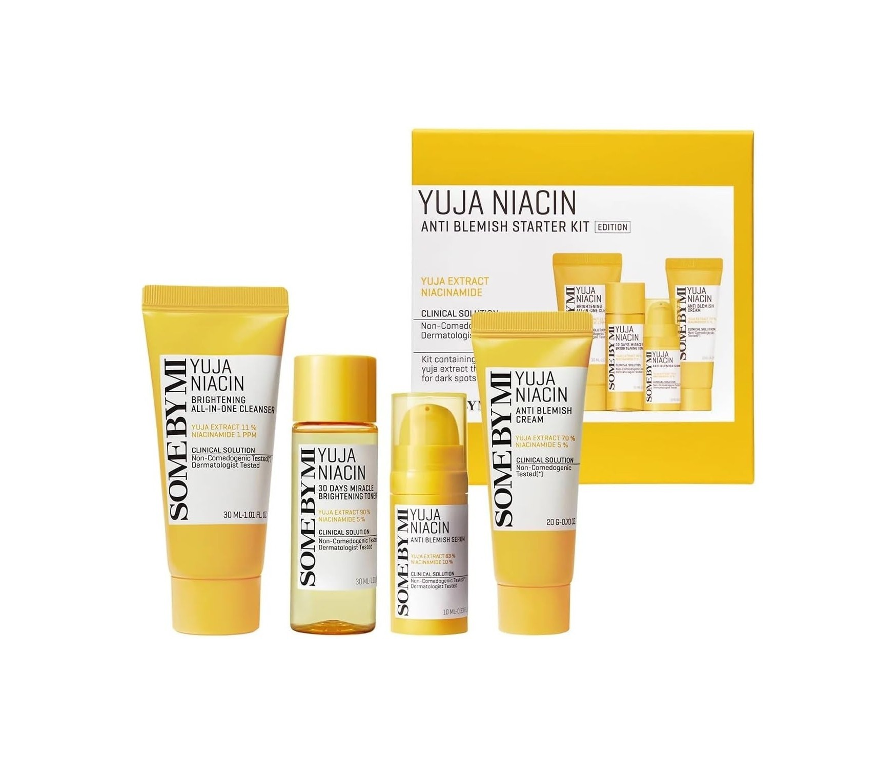SOME BY MI Yuja Niacin Anti-Blemish Starter Kit   مجموعه العناية بالبشرة من سوم باي مي