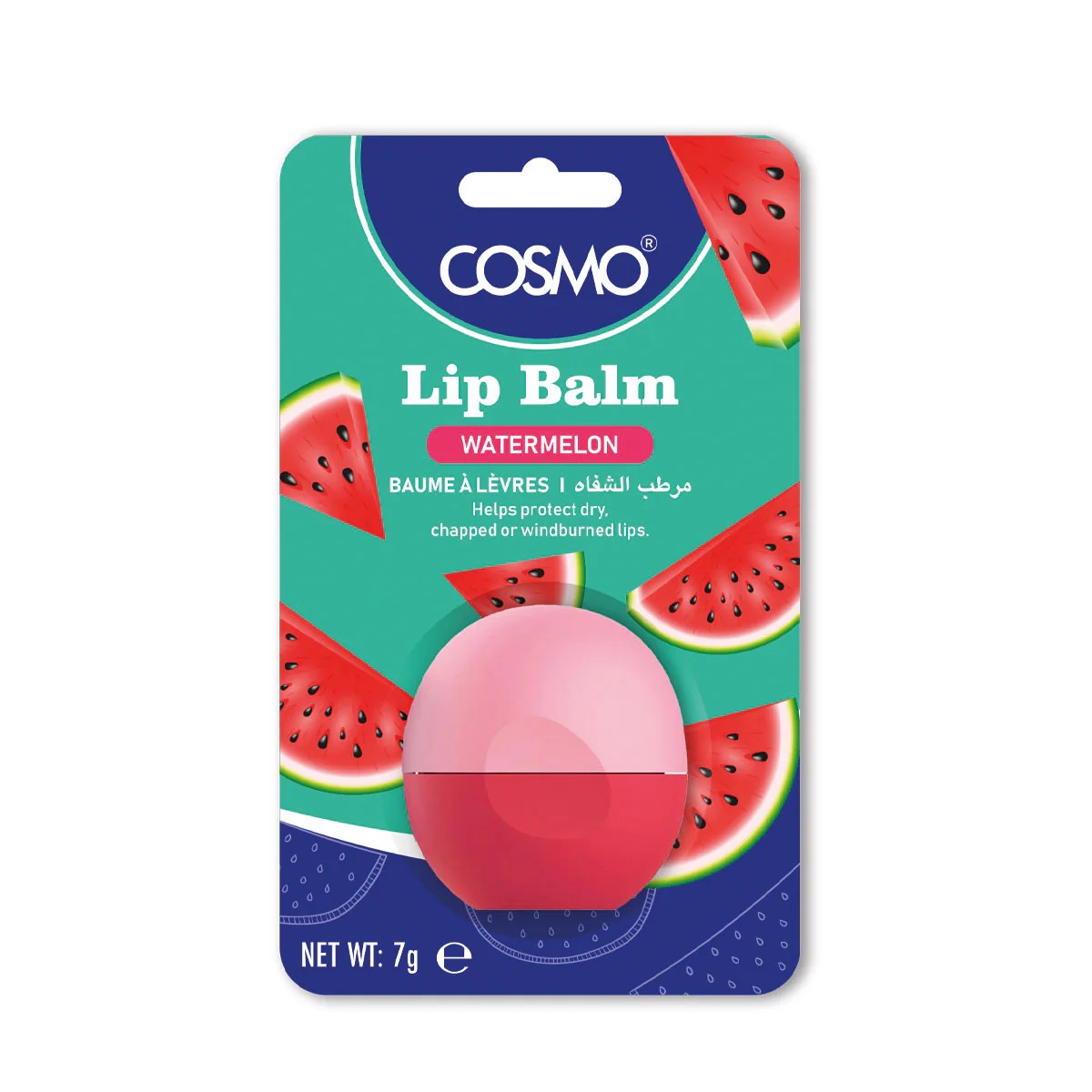 COSMO Watermelon Lip Balm  كوزمو مرطب شفاه بنكهة البطيخ