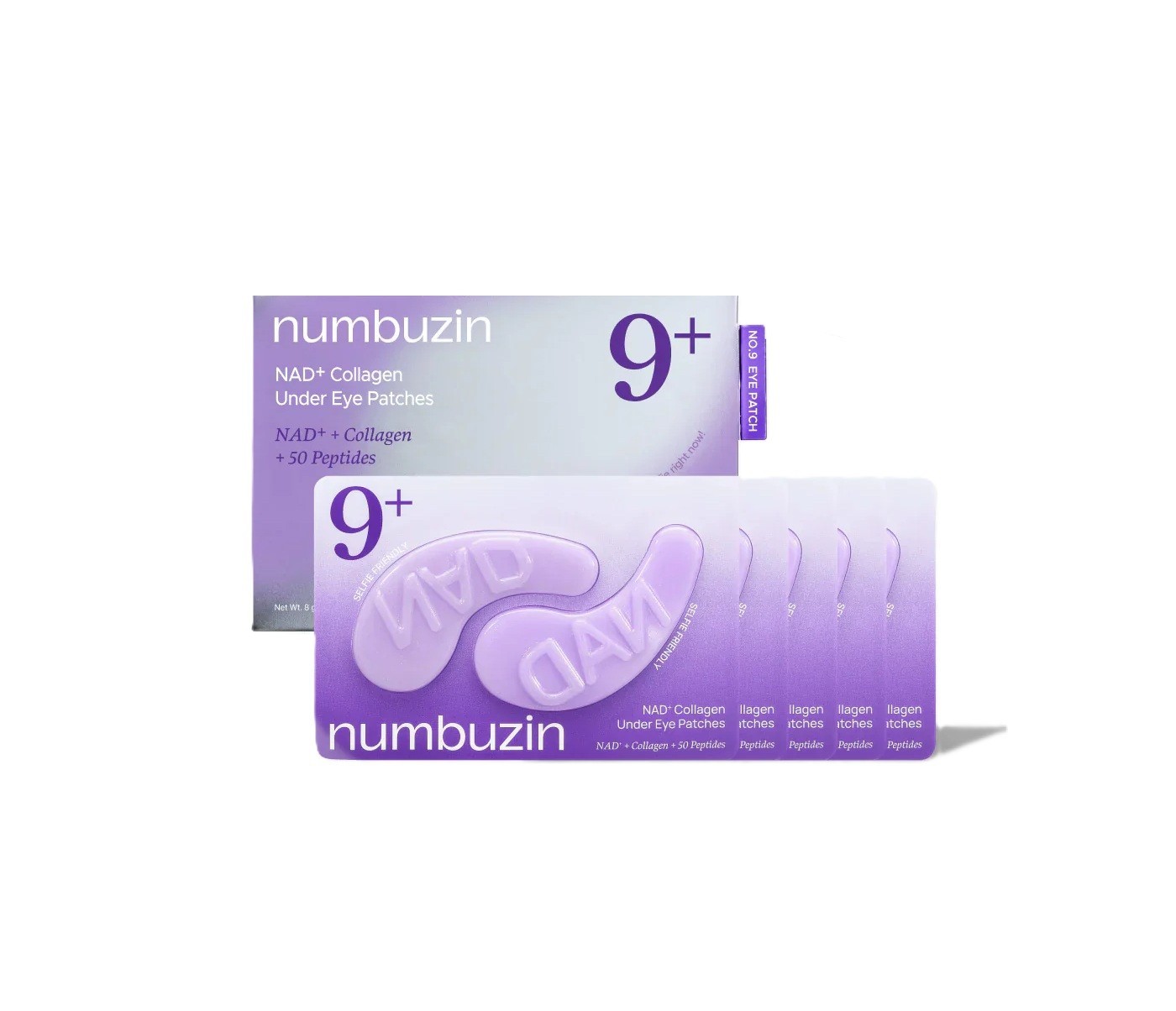 Numbuzin No.9 NAD+ Collagen Under Eye Patches (5 Pairs)  بادات الكولاجين للعناية بالعين من نومبوزين