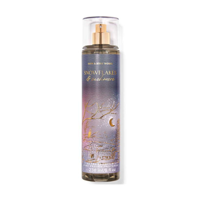 BATH AND BODY WORKS Snowflakes & Cashmere Fine Fragrance Mist باث اند بادي مست معطر للجسم