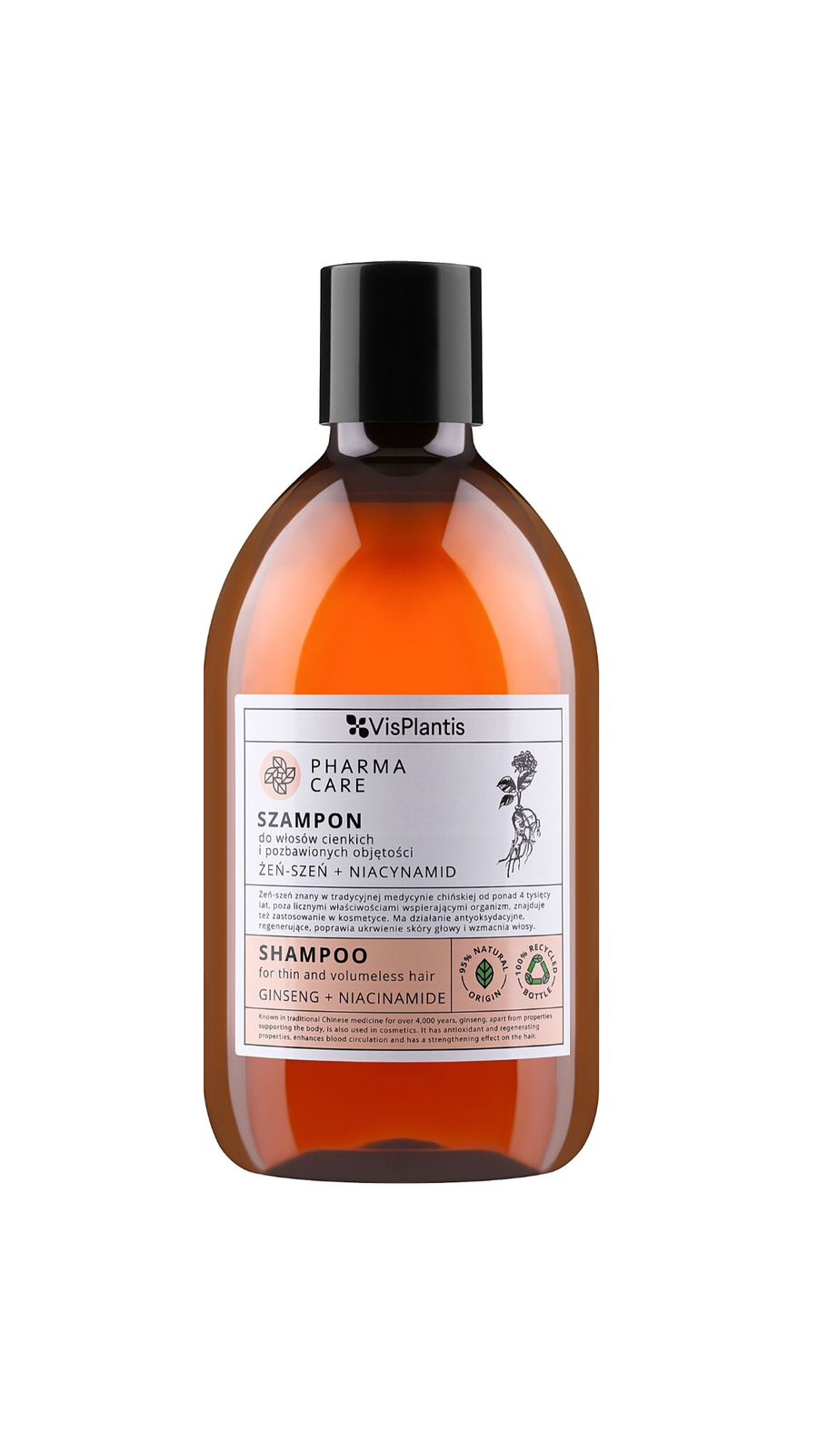 VISPLANTIS PHARMA CARE GINSENG + NIACINAMIDE ڤيسبلانتس شامبو للشعر الخفيف