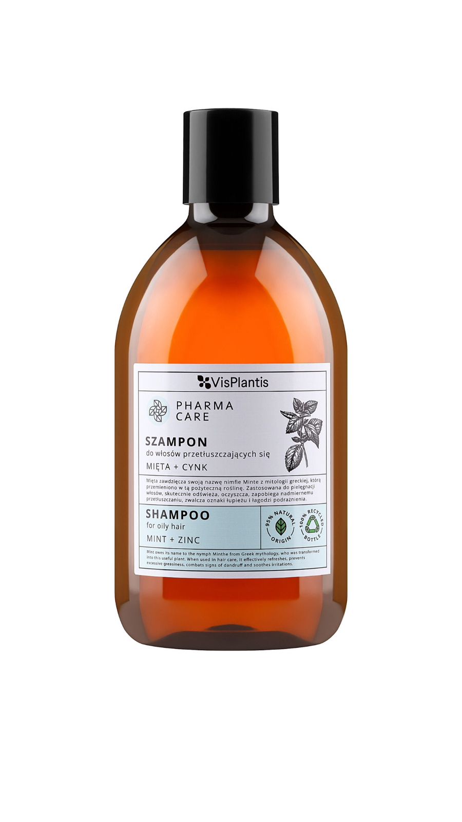 VISPLANTIS PHARMA CARE MINT + ZINC ڤيسبلانتس شامبو للشعر الدهني